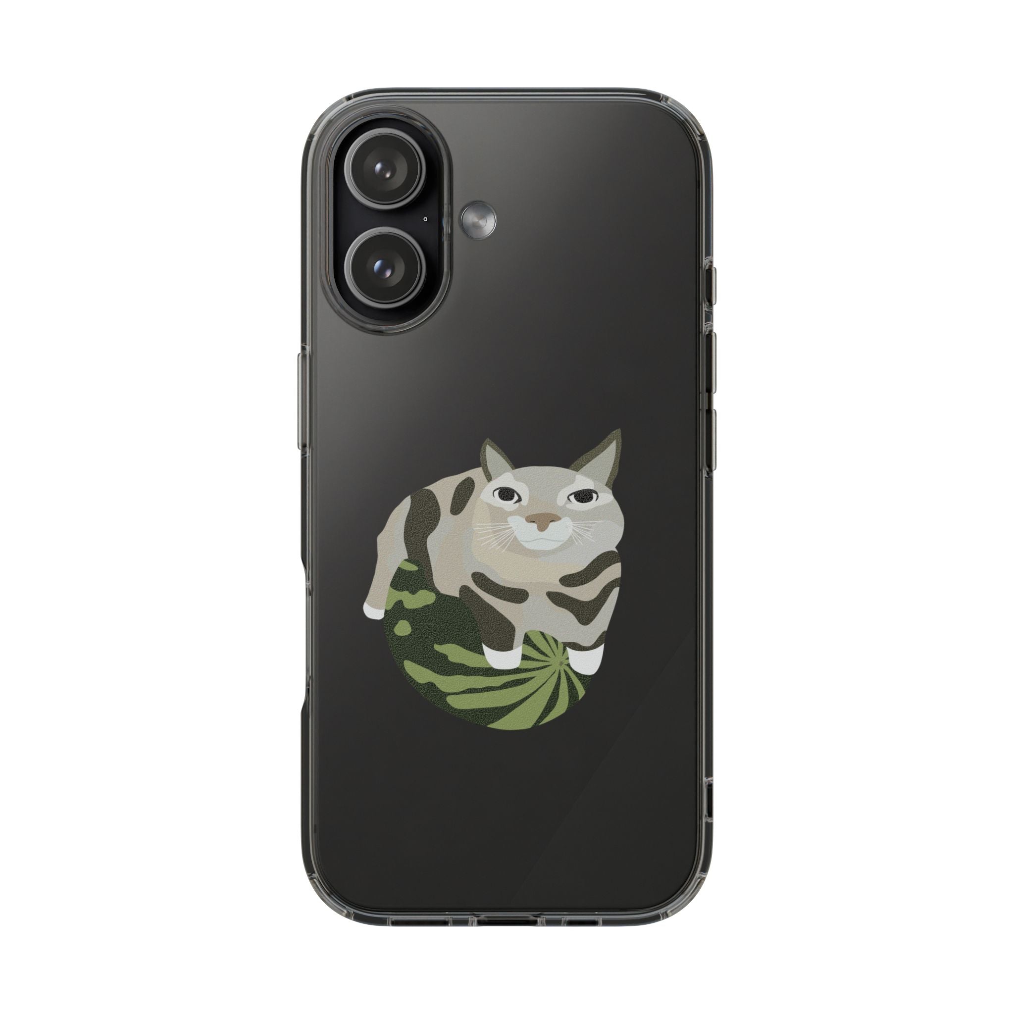 WATERMELON CAT Transparent Phone Case