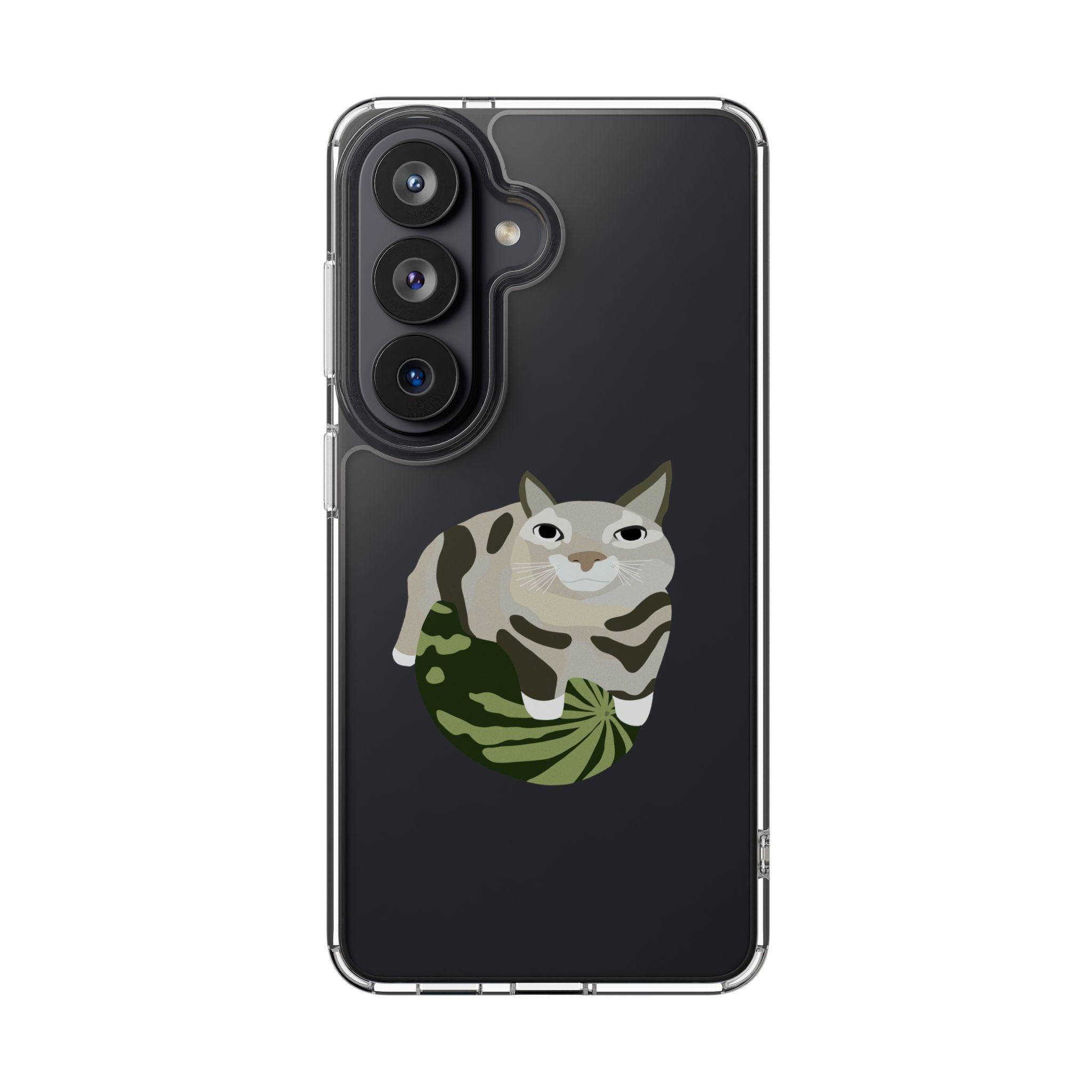 WATERMELON CAT Transparent Phone Case
