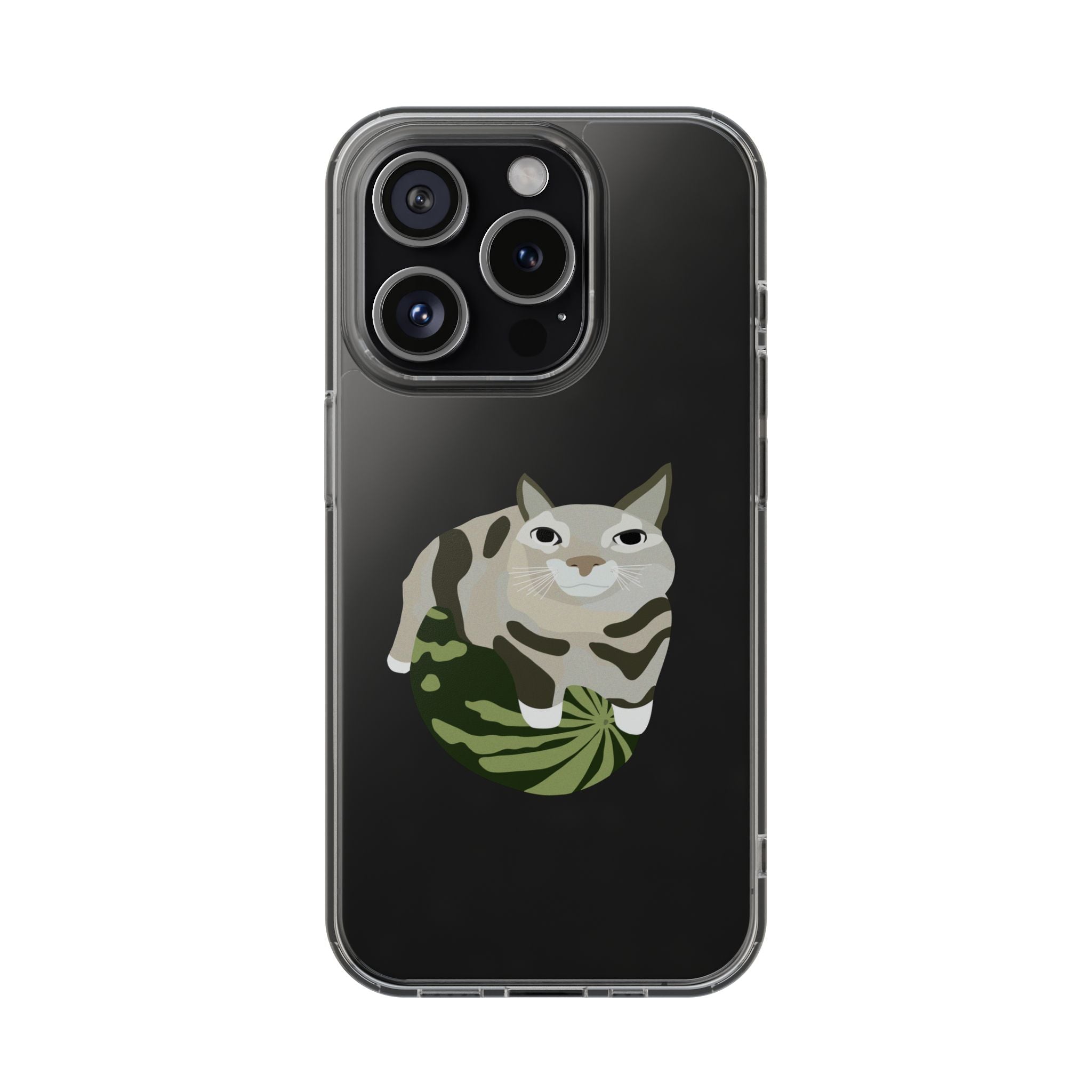 WATERMELON CAT Transparent Phone Case