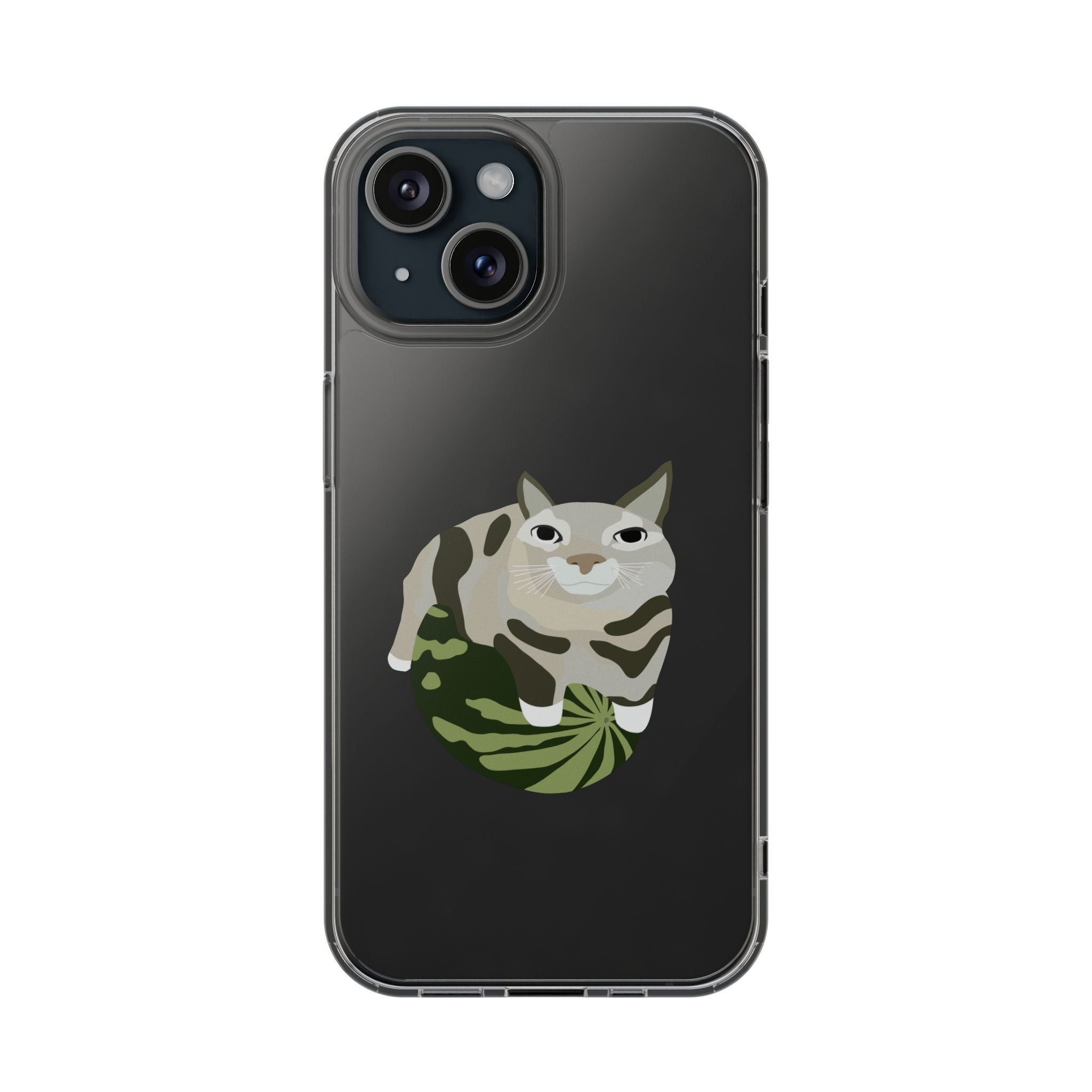 WATERMELON CAT Transparent Phone Case