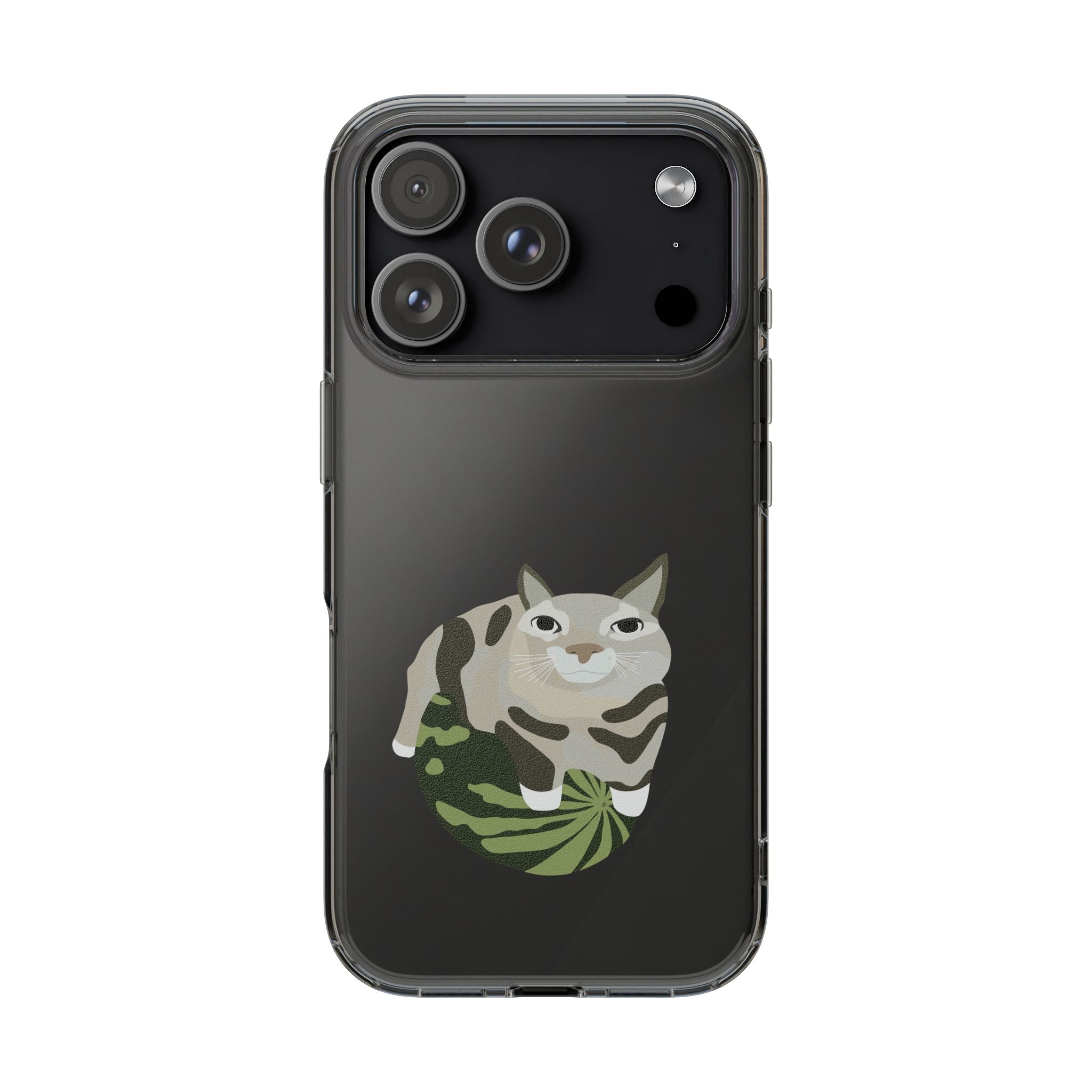 WATERMELON CAT Transparent Phone Case