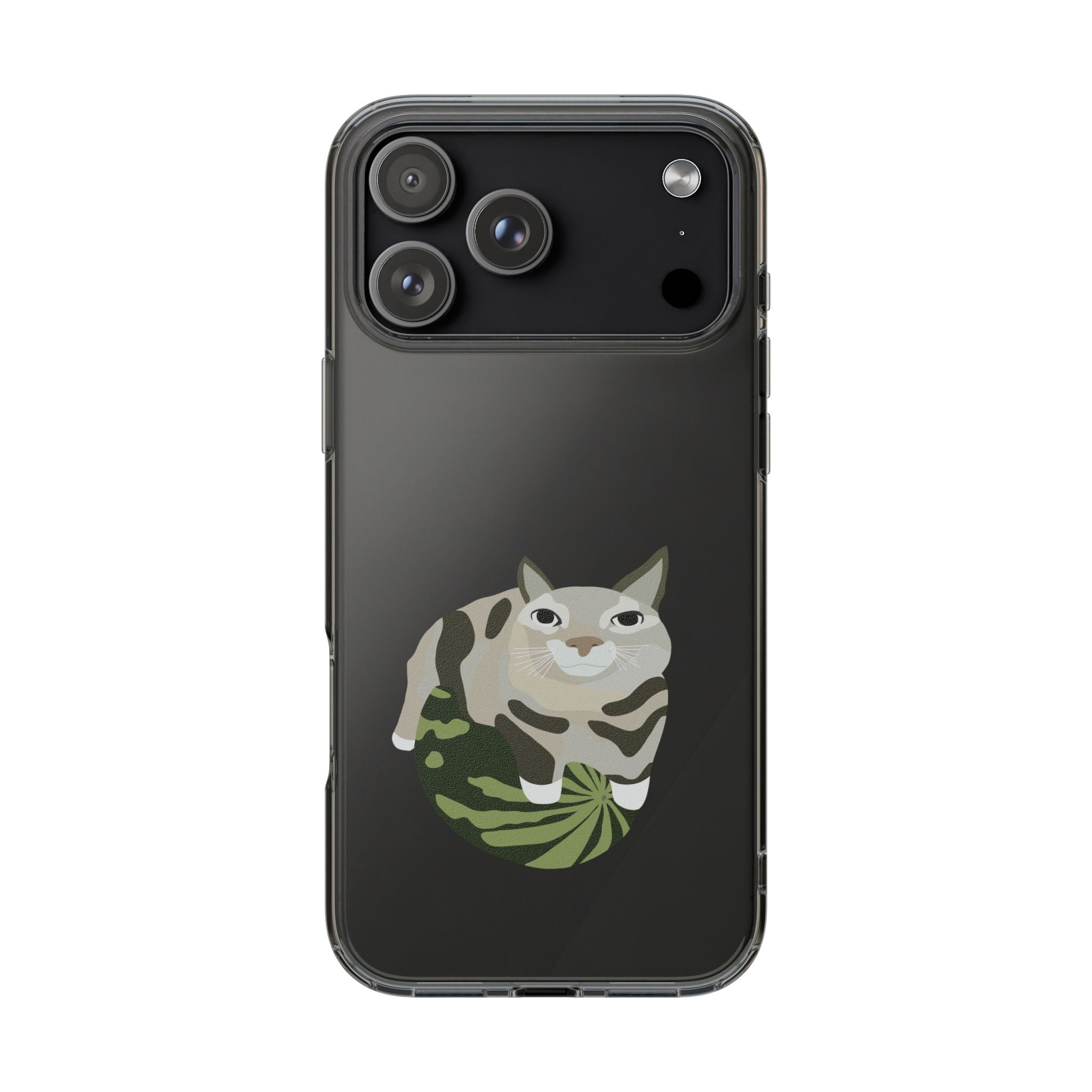 WATERMELON CAT Transparent Phone Case