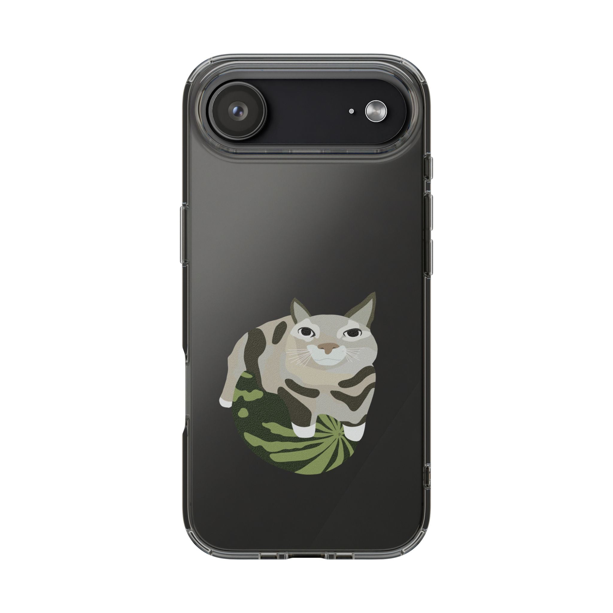 WATERMELON CAT Transparent Phone Case