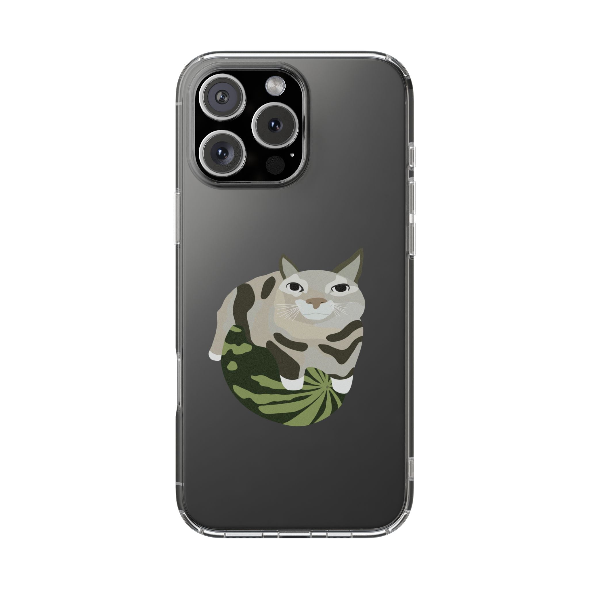 WATERMELON CAT Transparent Phone Case