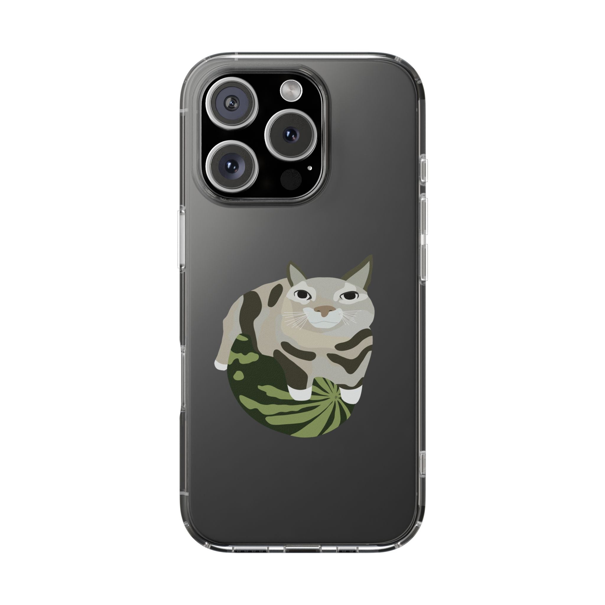 WATERMELON CAT Transparent Phone Case