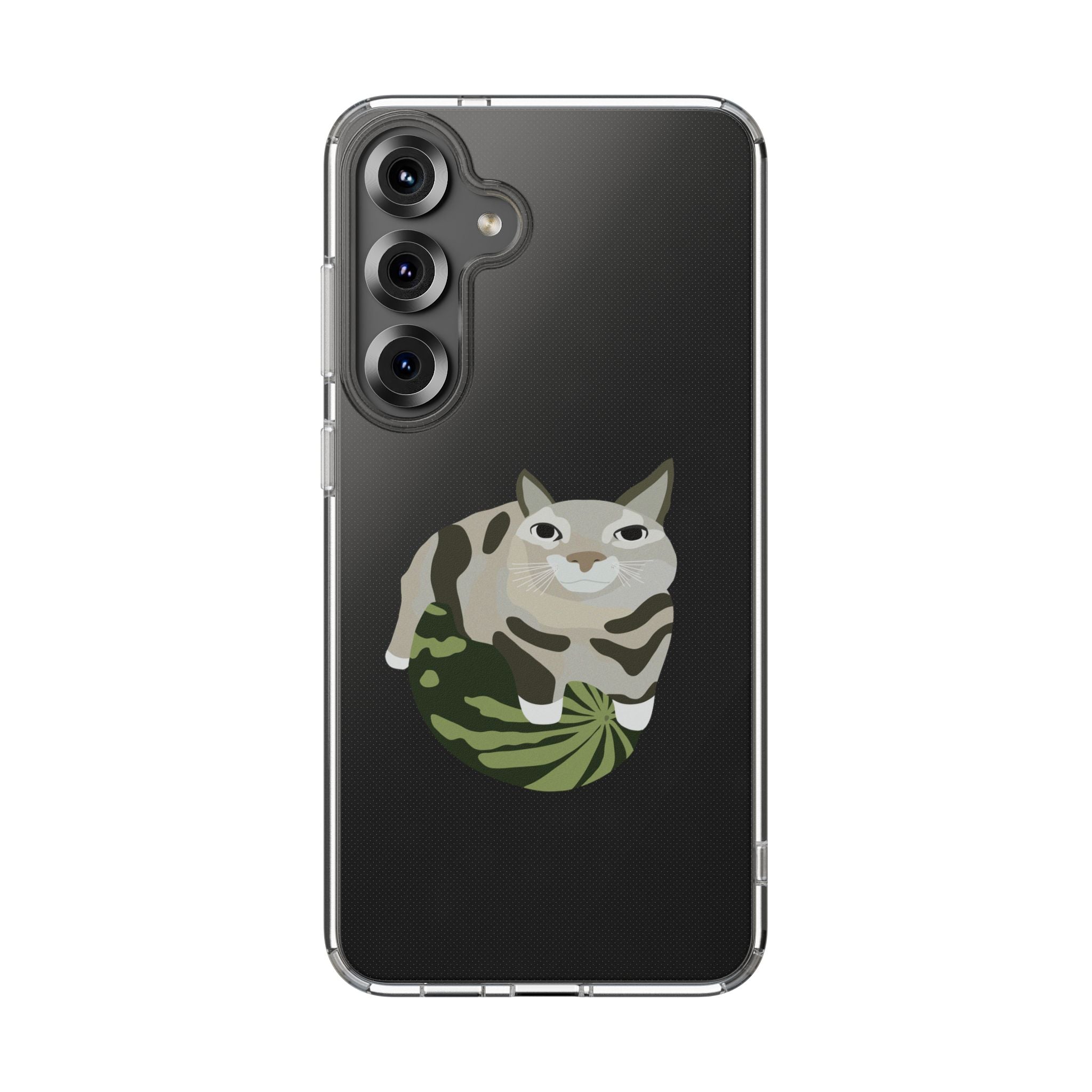 WATERMELON CAT Transparent Phone Case
