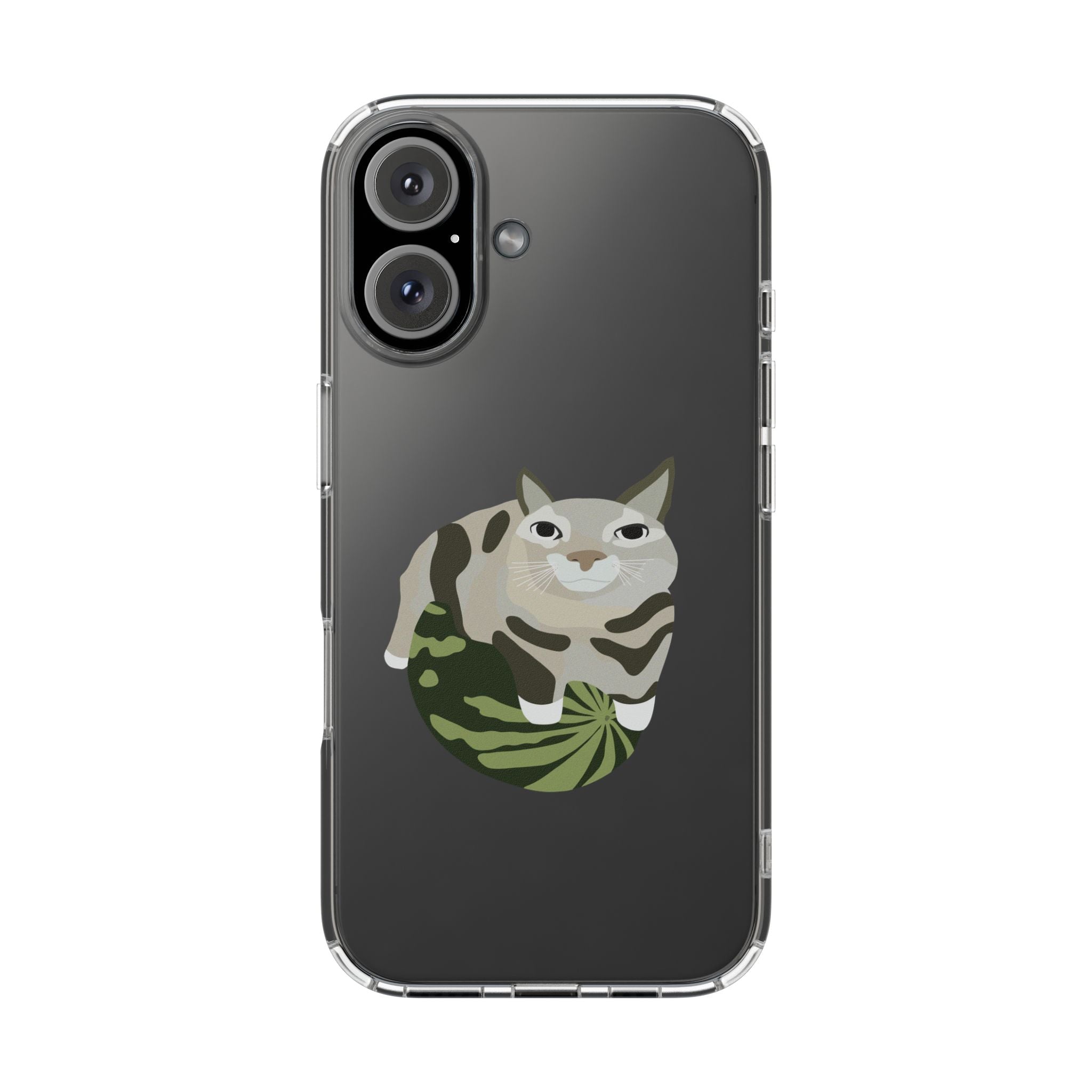 WATERMELON CAT Transparent Phone Case