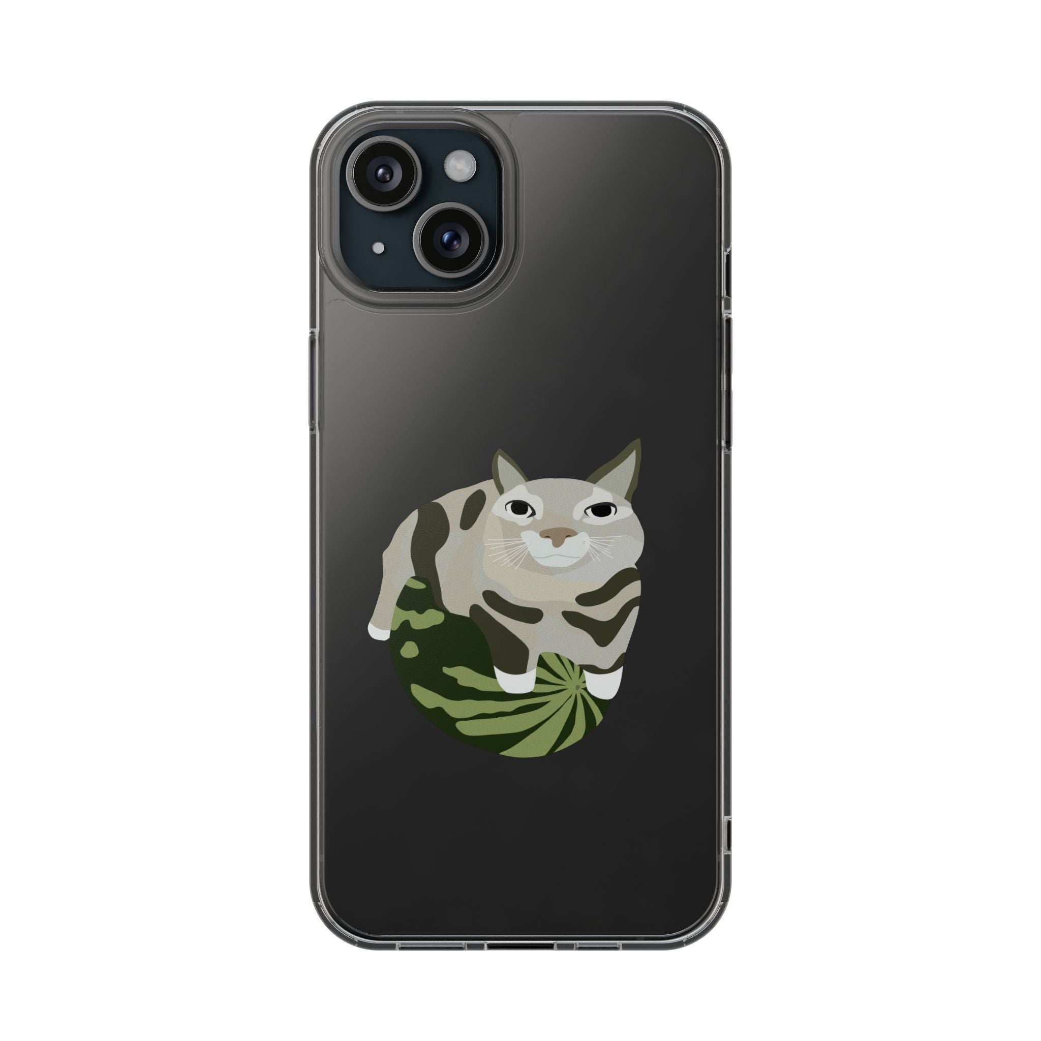WATERMELON CAT Transparent Phone Case