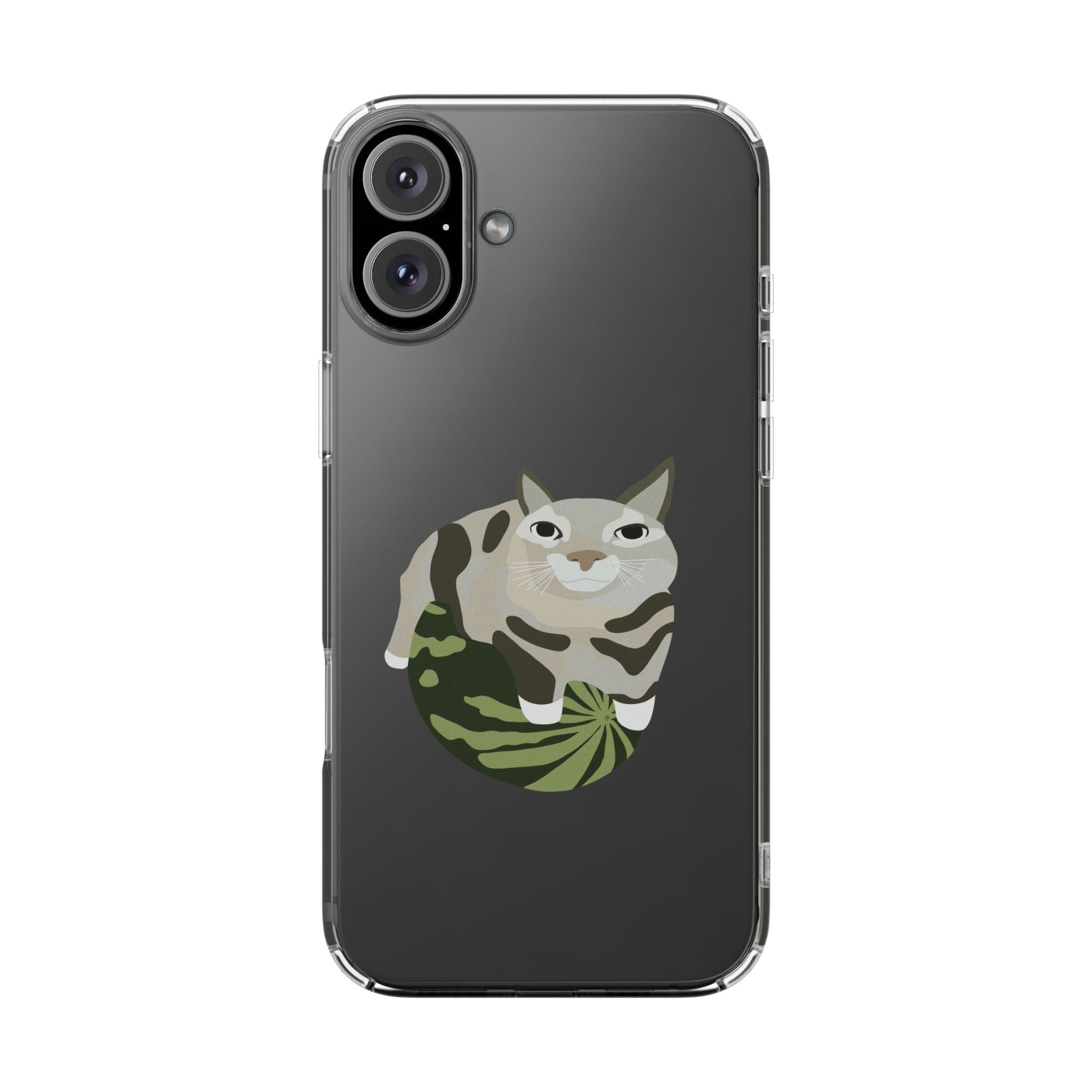 WATERMELON CAT Transparent Phone Case